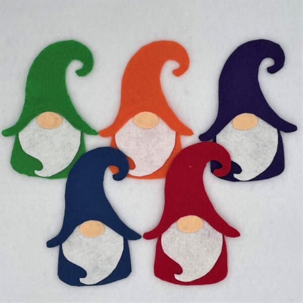 5 Little Garden Gnomes Felt Board Pattern Teaching in the Home