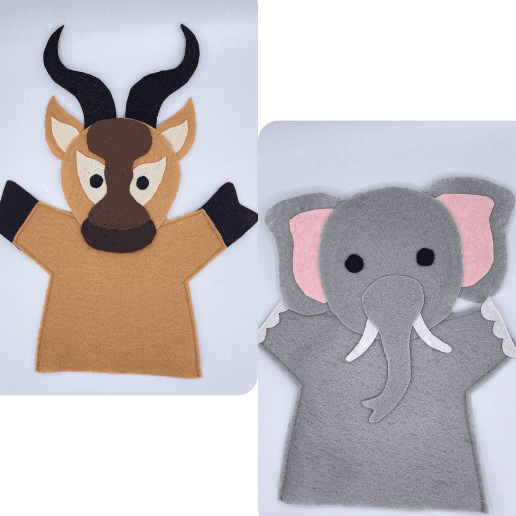 8 Safari Animal Hand Puppet Patterns - Easy-to-Follow PDF Sewing ...