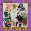 Polar Bear Underwear Felt Story Pattern for Felt Board