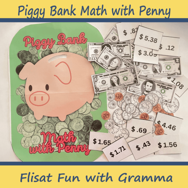 Piggy Bank Math Flisat Insert