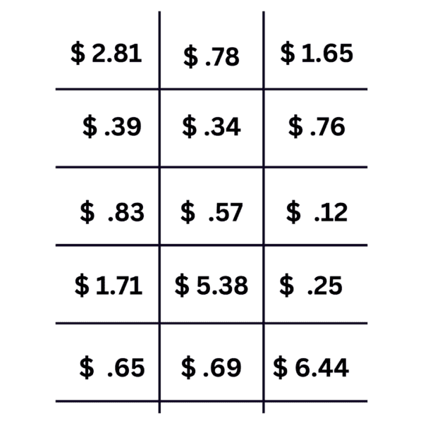 Piggy Bank Math Flisat Insert - Image 4