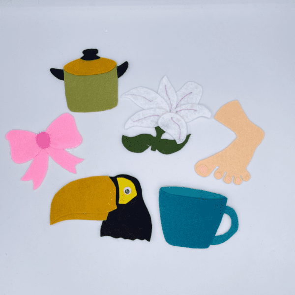 2 Little Blackbirds Felt Story and Finger Puppets DIY Pattern - Teaching Opposites - Image 2