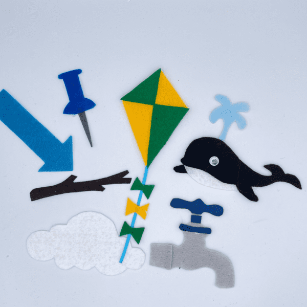 2 Little Blackbirds Felt Story and Finger Puppets DIY Pattern - Teaching Opposites - Image 5