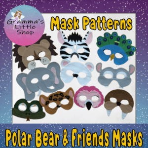 Polar Bear What Do You Hear Animal Mask Patterns