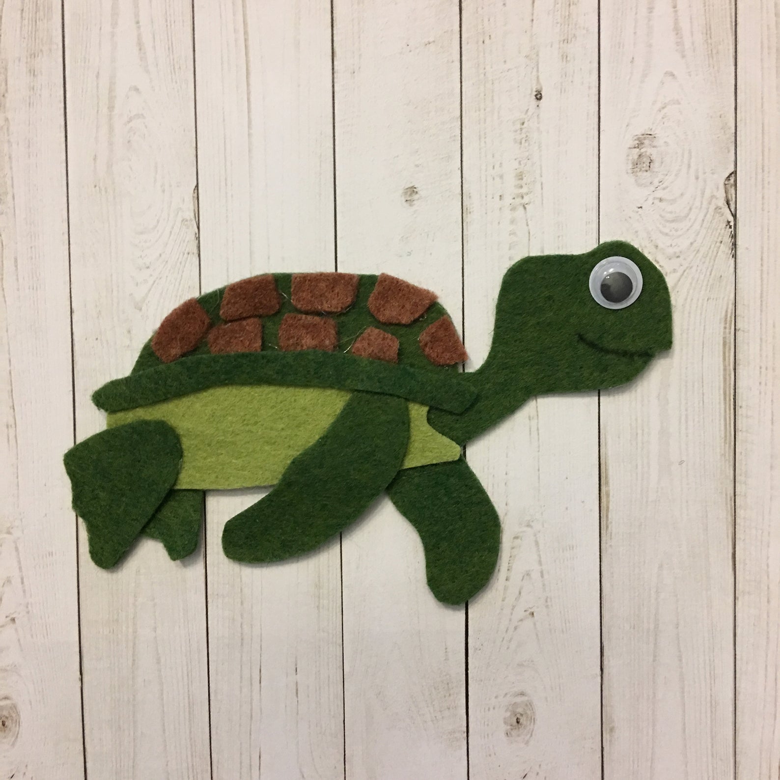 Tiny Tim the Turtle Downloadable Pattern for Felt Story Board - Image 3